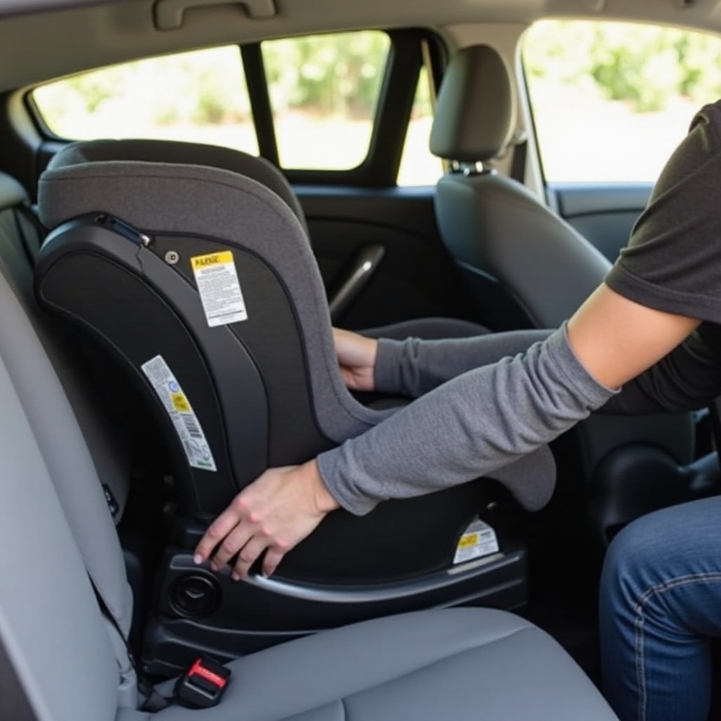 how to buckle a car seat without base
